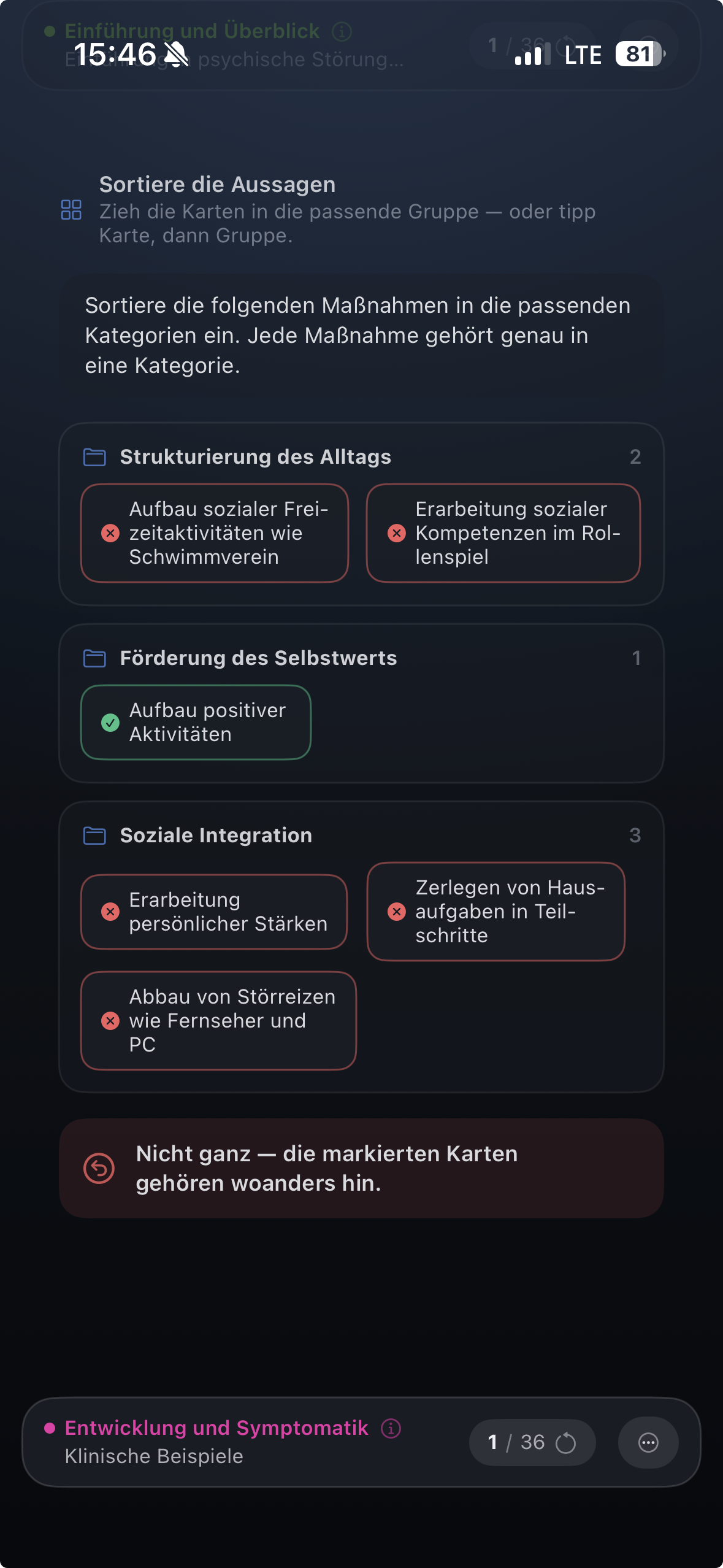 Aufgabe: kategorisieren